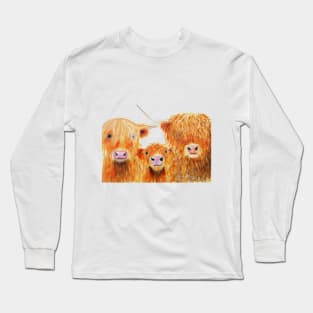 SCoTTiSH HiGHLaND CoWs ' We 3 CooS ' Long Sleeve T-Shirt